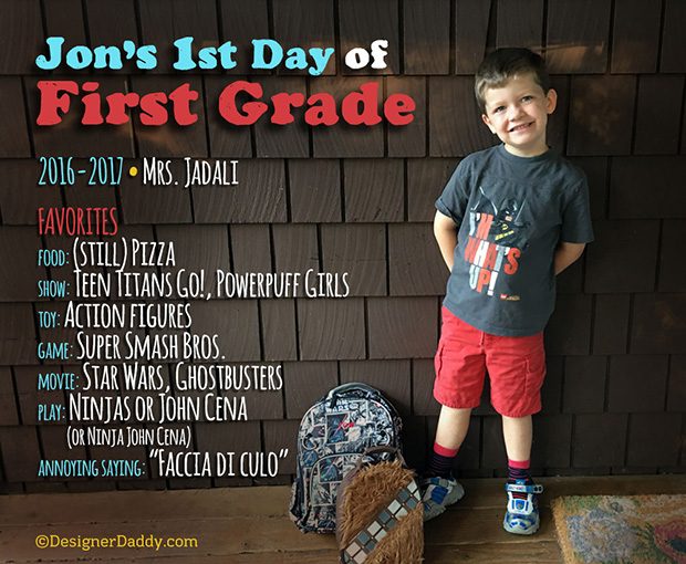 First Day of School - First Grade