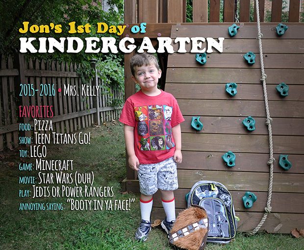 First Day of School - Kindergarten