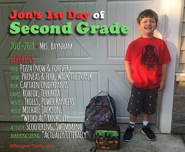 First Day of School - Second Grade