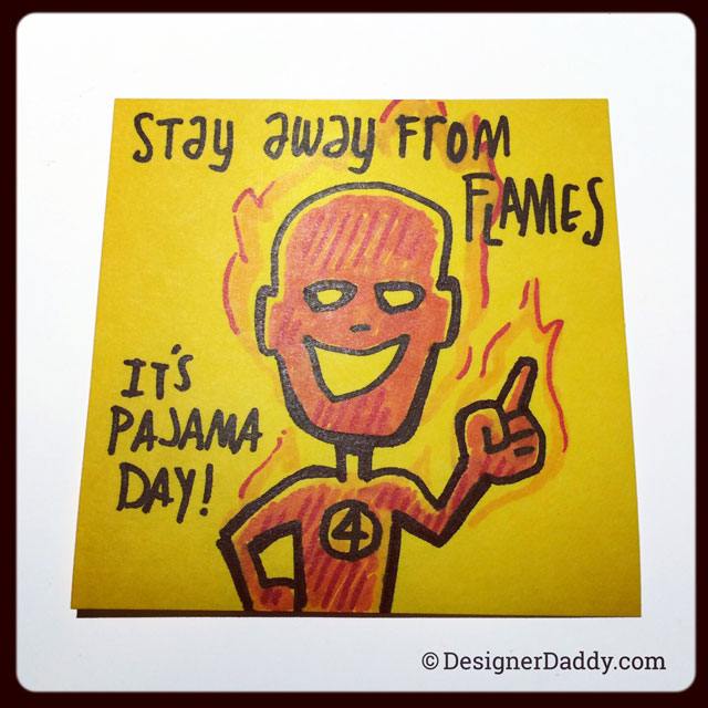 SuperLunchNotes - Human Torch - Fire Week