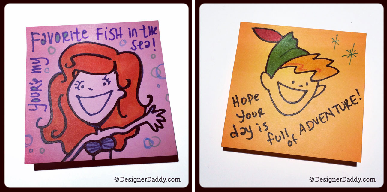 superlunchnotes - ariel peter pan