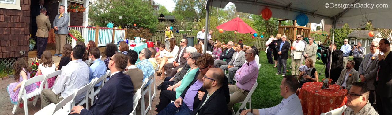 gay wedding - panorama