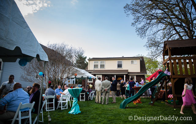 gay wedding - backyard