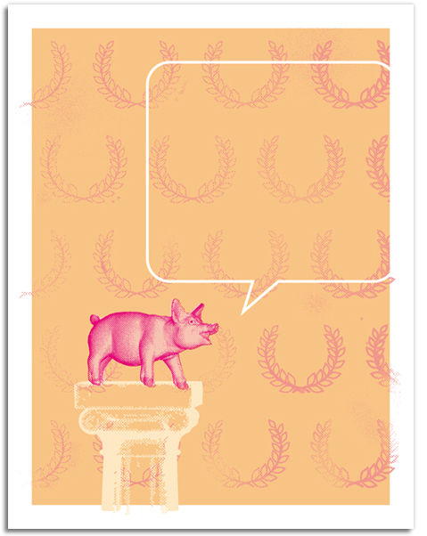 Designer Daddy - Pig Notecards - Pig Latin