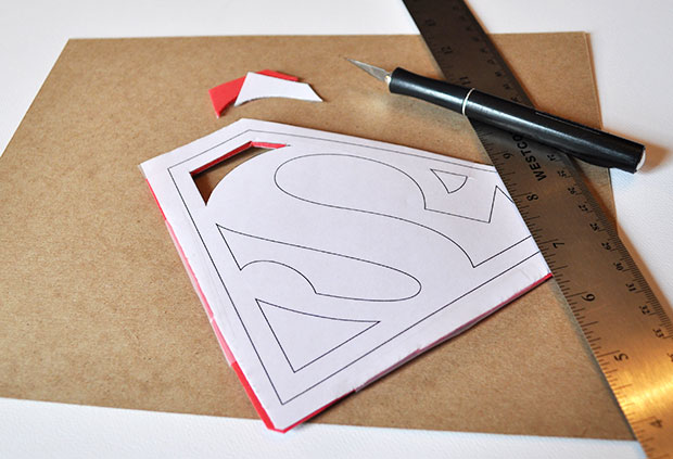 DIY Superman Father's Day Card