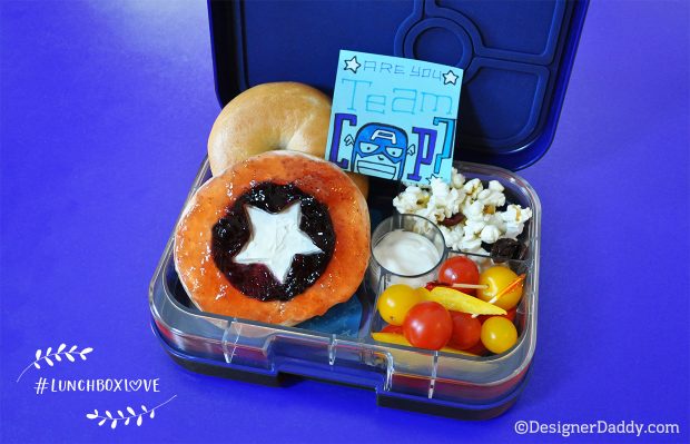 Captain America Civil War bento lunch