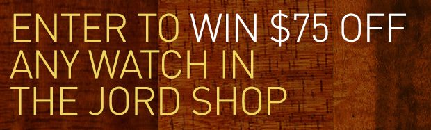 Jord Wood Watches giveaway